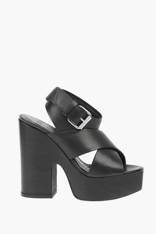12,5cm leather SA-JULIA open toe  lace up sandals 
