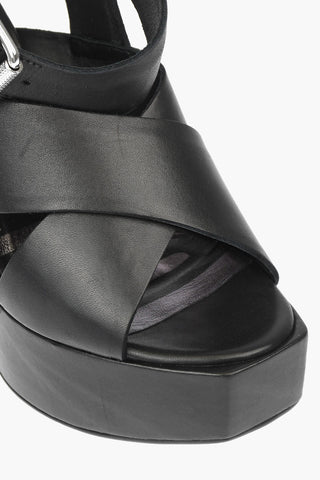 12,5cm leather SA-JULIA open toe  lace up sandals 