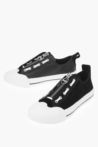 leather and suede S-ASTICO LZIP W sneakers
