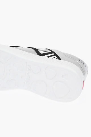 LOVE Laminated Leather Sneakers GOMMA40 with Logoed Bands