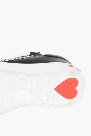 LOVE Leather Low Top Sneakers with Logo