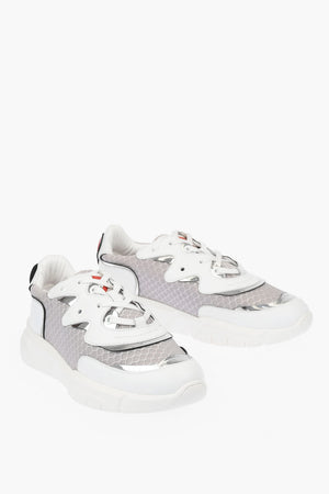 LOVE Sneakers in Pelle e Tessuto RUNNNING35 con Dettaglio Cuore Logato