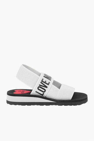 LOVE Slip-on Glittery Sandals with Logo