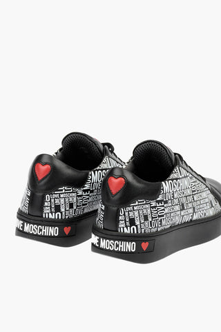 LOVE Leather Low Top Sneakers with Logo