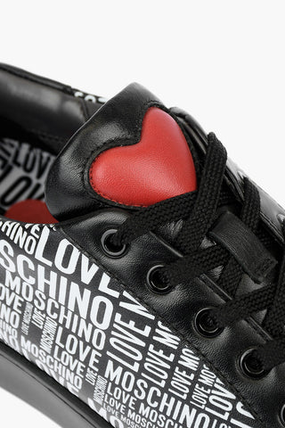 LOVE Leather Low Top Sneakers with Logo