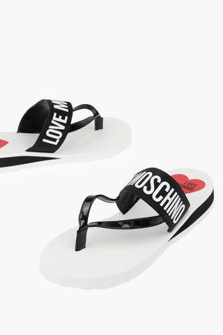 LOVE Infradito in Gomma con Stampa Logo