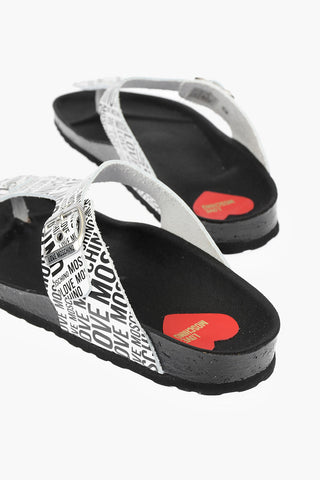 LOVE Flip-Flops BIRK130 with Logo Print