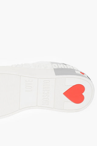 LOVE Leather Low Top Sneakers with Logo