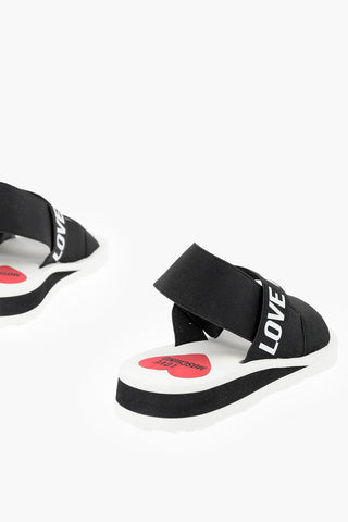 LOVE Slip-on Sandals with Logo