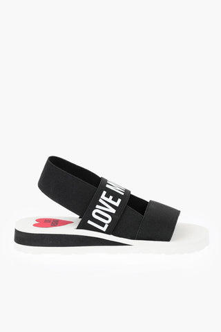 LOVE Slip-on Sandals with Logo