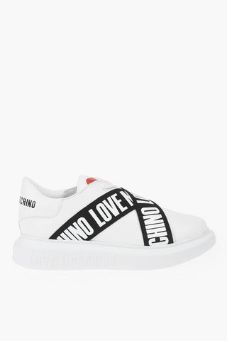 LOVE Leather Sneakers GOMMA40 with Logoed Bands