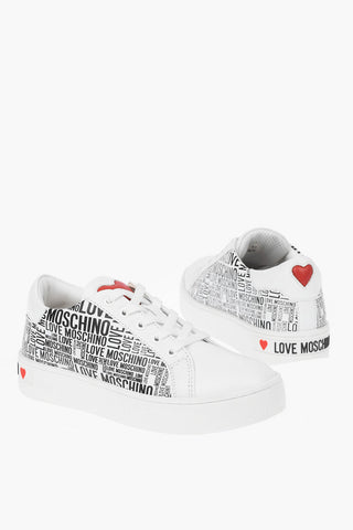 LOVE Sneakers basse in Pelle con Logo