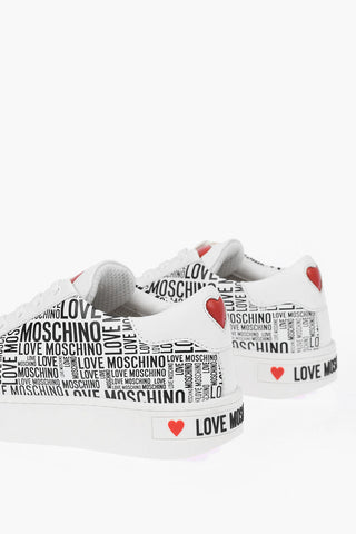 LOVE Sneakers basse in Pelle con Logo