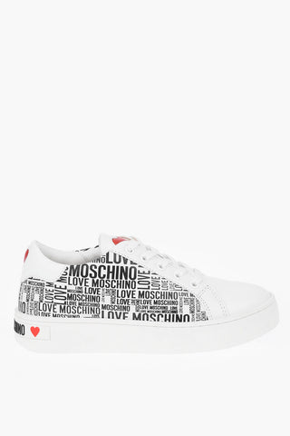 LOVE Sneakers basse in Pelle con Logo