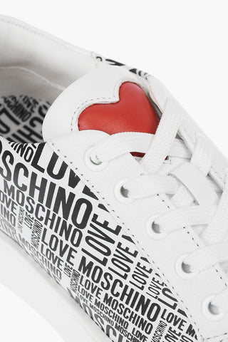 LOVE Sneakers basse in Pelle con Logo