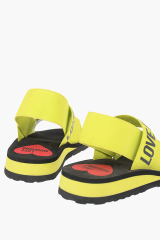 LOVE Sandali Slip-on Fluo Con Logo