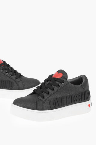 LOVE Glittery Low top Sneakers with Logo