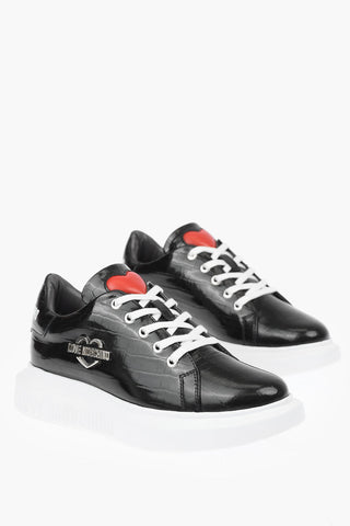 LOVE Leather Low-top Sneakers GOMMA40 with Logo