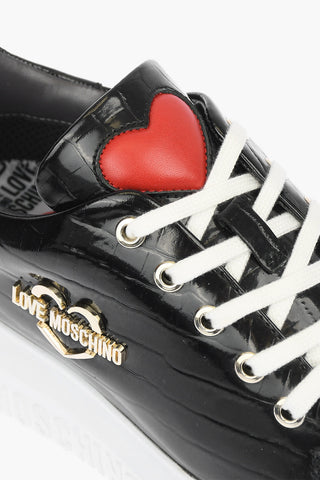 LOVE Leather Low-top Sneakers GOMMA40 with Logo