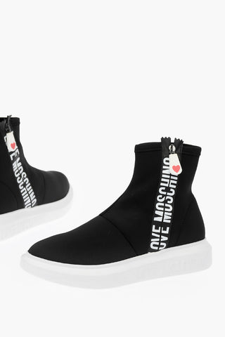 LOVE Sock High-top Sneakers GOMMA40 with Logoed Side Zip