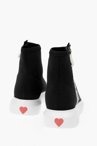 LOVE Sock High-top Sneakers GOMMA40 with Logoed Side Zip