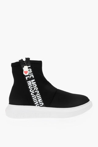 LOVE Sock High-top Sneakers GOMMA40 with Logoed Side Zip