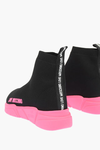 LOVE Sneakers Alte Sock Fluo GOMMA35 con Logo