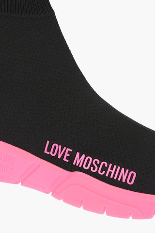 LOVE Sneakers Alte Sock Fluo GOMMA35 con Logo