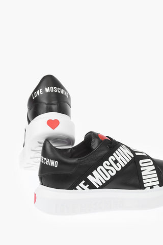 LOVE Leather Sneakers GOMMA40 with Logoed Bands