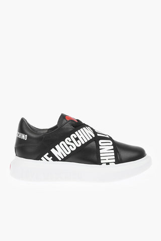 LOVE Leather Sneakers GOMMA40 with Logoed Bands