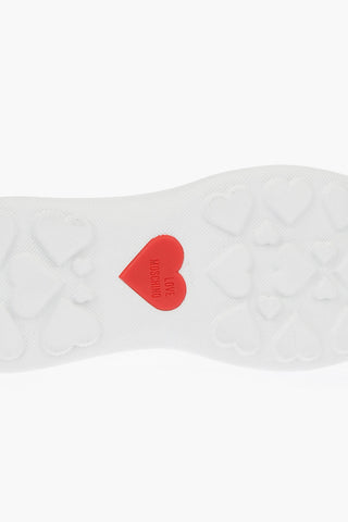 LOVE Sneakers basse Logate con Dettagli in Paillettes e Glitter