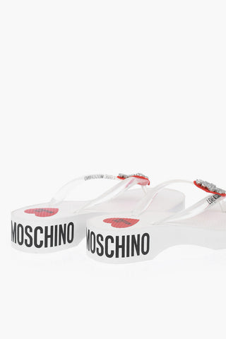 LOVE Pvc Thong Sandals EVA45 with Logo Print