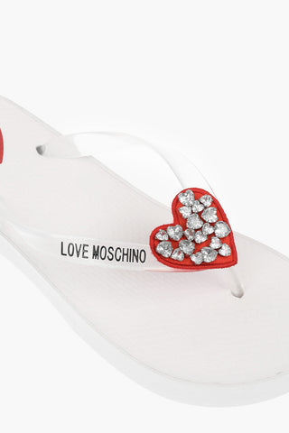 LOVE Pvc Thong Sandals EVA45 with Logo Print