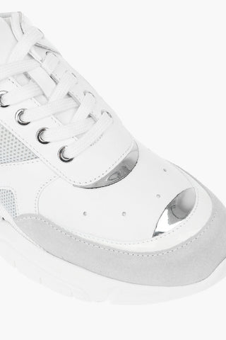 LOVE Fabric and Leather Sneakers RUNNING35 with Logo