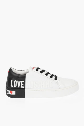 LOVE Sneakers basse in Pelle con Logo