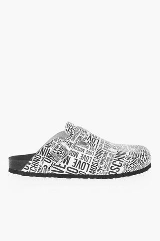 LOVE Slippers con Cinturino e Stampa Logo