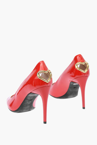 LOVE Patent Leather Pumps SPILLO95 with Heart Detail 10,5cm