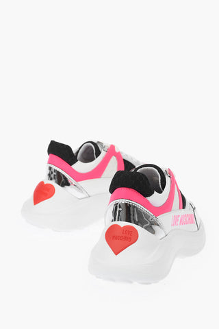 LOVE Fabric Sneakers RUNNING60 with Fluo Details