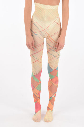 argyle patterned hose