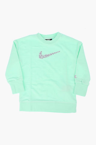 Sweatshirt with Floral Embroidery