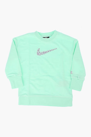 Sweatshirt mit Blumenstickerei