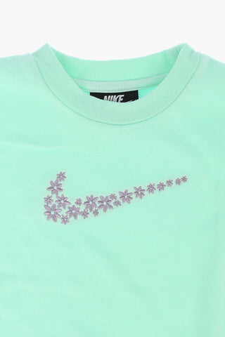 Sweatshirt with Floral Embroidery