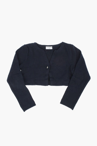 Cardigan with Jewel Button