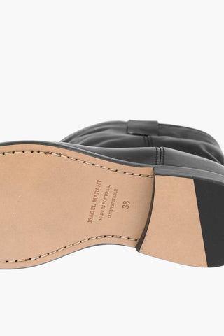 Leather CLUSTER Booties with Internal Wedge