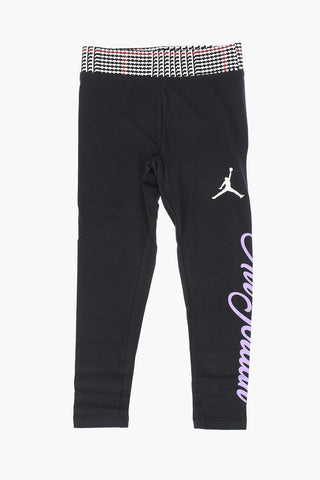 AIR JORDAN Leggings Stampati in Cotone Stretch