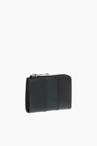 leather THEPATCH L-12 wallet with zip closure