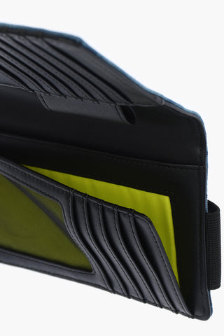 denim ORGANIESEL card holder with contrast strap