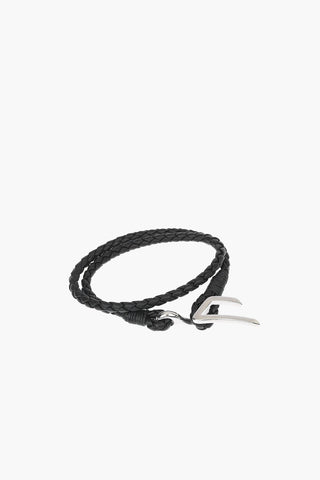 bracciale a doppio giro A-BRUNY in tessuto intecciato