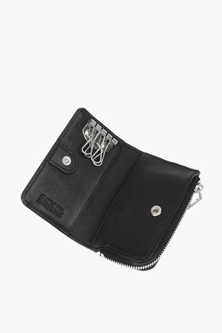 patent leather L-ZIP pouch keyring