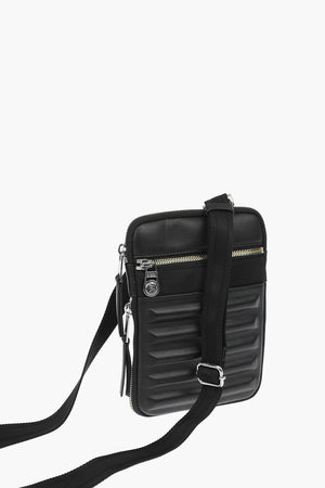 leather details RUMIE slim crossbody bag